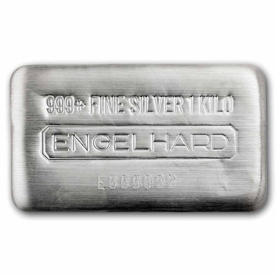 1 Kilo Silver Cast Bar - Engelhard Revived