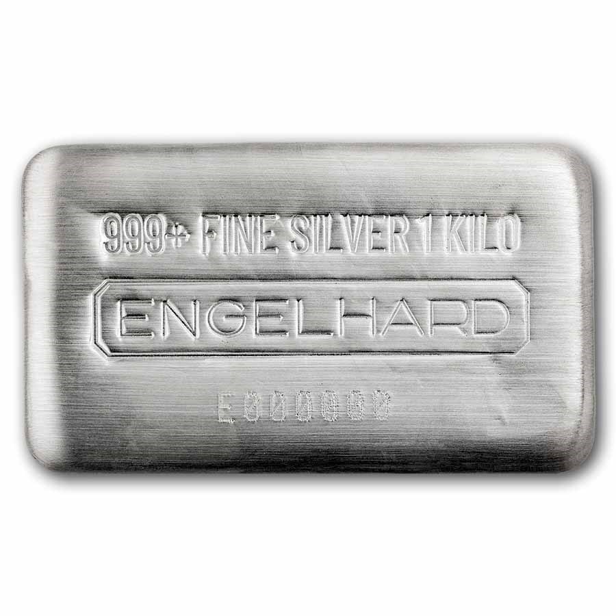 1 Kilo Silver Cast Bar - Engelhard Revived