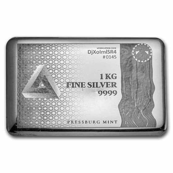 1 Kilo Silver Coin Bar - 2023 Niue Silver Note (Pressburg)