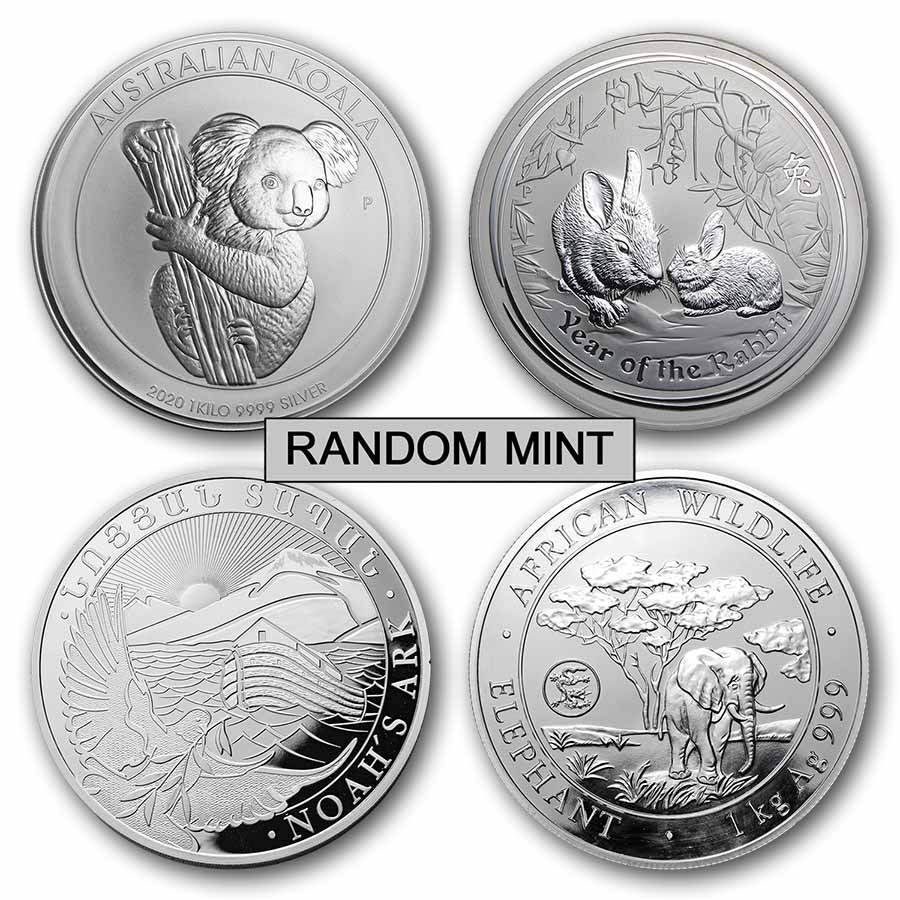 1 kilo Silver Coin - Random Mint