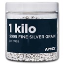 1 kilo Silver Grain/Shot .9999+ Fine