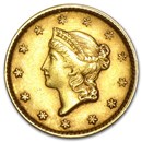 $1 Liberty Head Gold Dollar Type 1 AU (Random Year)