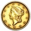 $1 Liberty Head Gold Dollar Type 1 AU (Random Year)