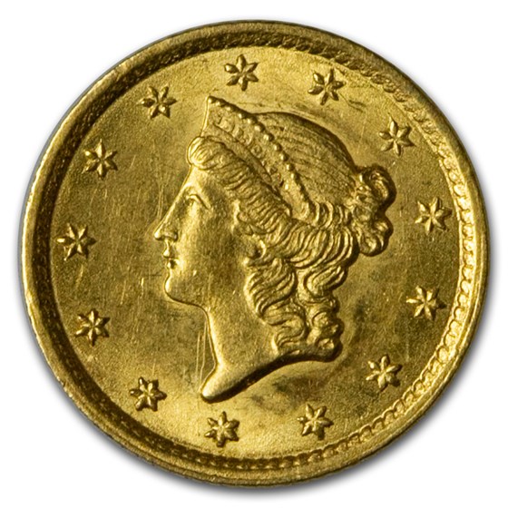 $1 Liberty Head Gold Dollar Type 1 BU (Random Year)