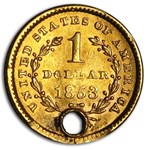 $1 Liberty Head Gold Dollar Type 1 (Damaged)