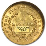 $1 Liberty Head Gold Dollar Type 1 MS-61 NGC/PCGS
