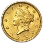 $1 Liberty Head Gold Dollar Type 1 MS-62 NGC/PCGS