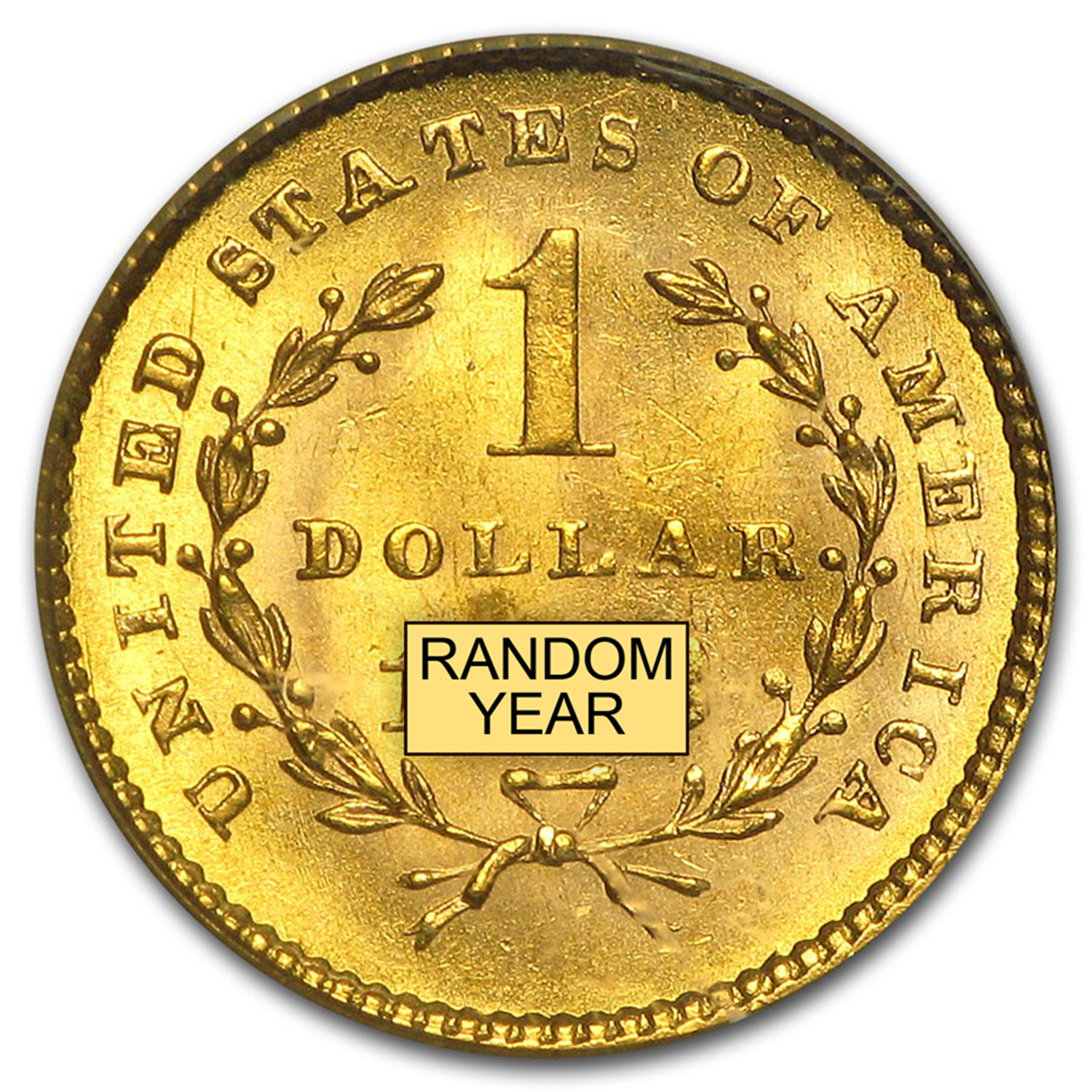 Buy $1 Liberty Head Gold Dollar Type 1 MS-64 NGC/PCGS | APMEX