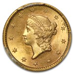 $1 Liberty Head Gold Dollar Type 1 MS-65 NGC/PCGS