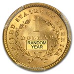 $1 Liberty Head Gold Dollar Type 1 MS-65 NGC/PCGS