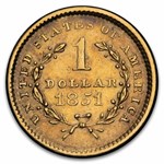 $1 Liberty Head Gold Dollar Type 1 VF (Random Year)