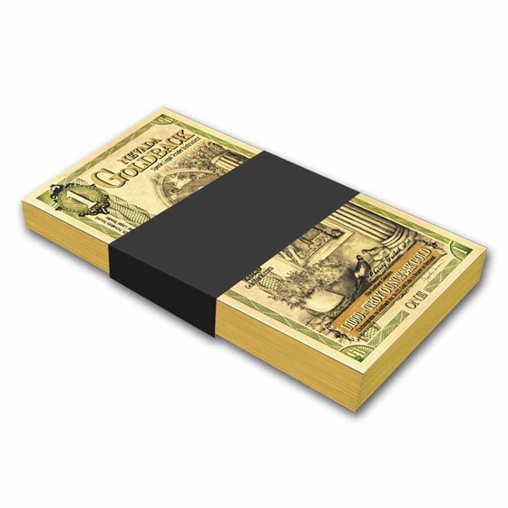 1 Nevada Goldback - Aurum Gold Foil Note 24k (100 Pack) 1 Nevada Goldback - Aurum Gold Foil Note 24k (100 Pack)