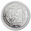 1 oz Ag BU Round - Bitcoin Value Conversion | QR Code