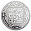 1 oz Ag BU Round - Bitcoin Value Conversion | QR Code