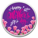 1 oz Ag Colorized Round - APMEX (Happy Mother's Day, Pink Tulips)