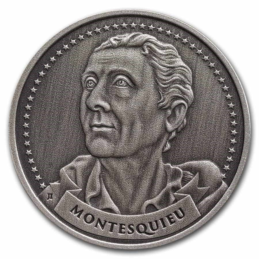 1 oz Ag - Founders: Montesquieu | Separation of Powers (Antique)