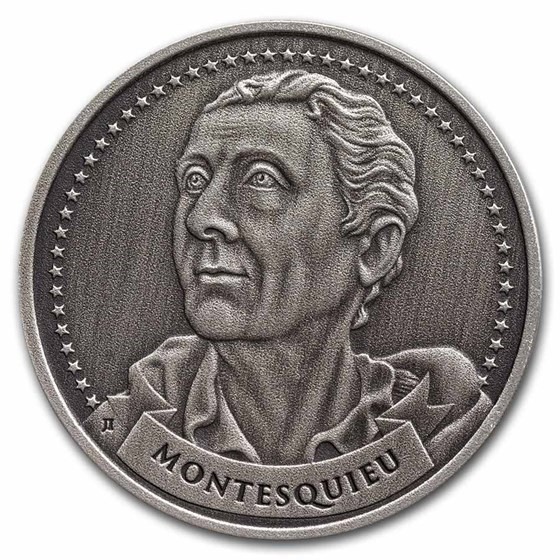 1 oz Ag - Founders: Montesquieu | Separation of Powers (Antique) 1 oz Ag - Founders: Montesquieu | Separation of Powers (Antique)