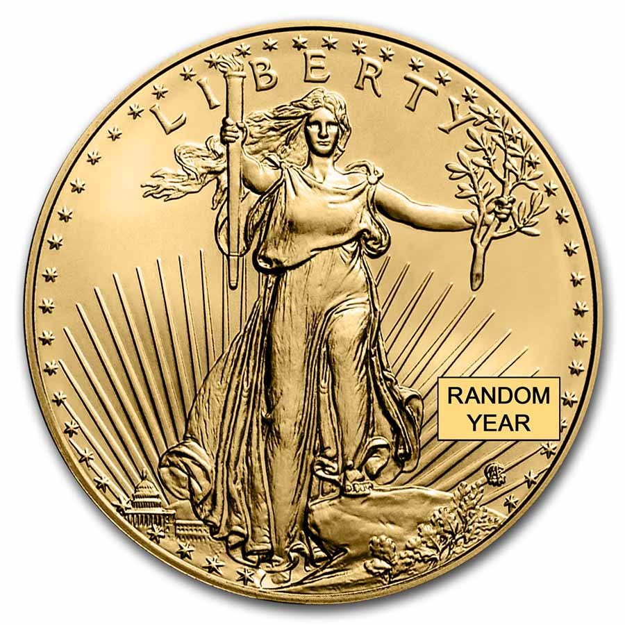 1 oz American Gold Eagle Coin BU (Random Year)