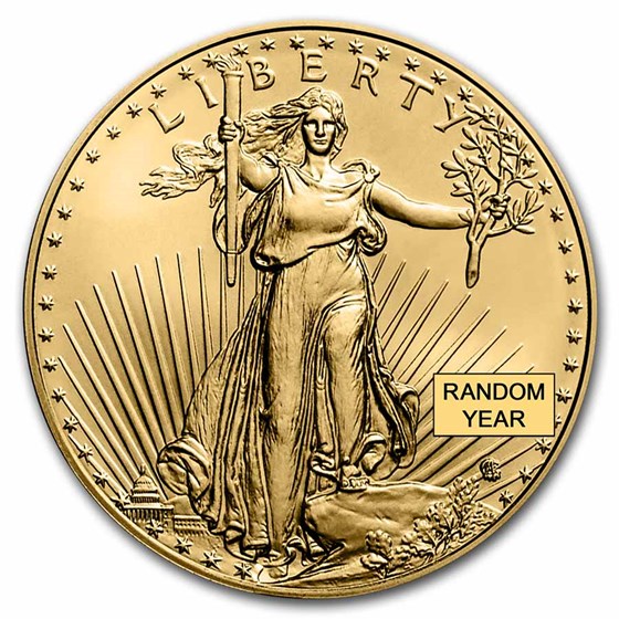 1 oz American Gold Eagle Coin BU (Random Year) 1 oz American Gold Eagle Coin BU (Random Year)