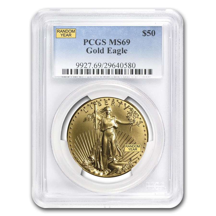 1 oz American Gold Eagle MS-69 PCGS (Random Year)