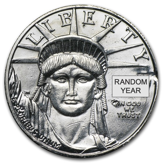 1 oz American Platinum Eagle BU (Random Year, Abrasions) 1 oz American Platinum Eagle BU (Random Year, Abrasions)
