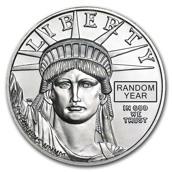 1 oz American Platinum Eagle Coin BU (Random Year, 1997-2022)
