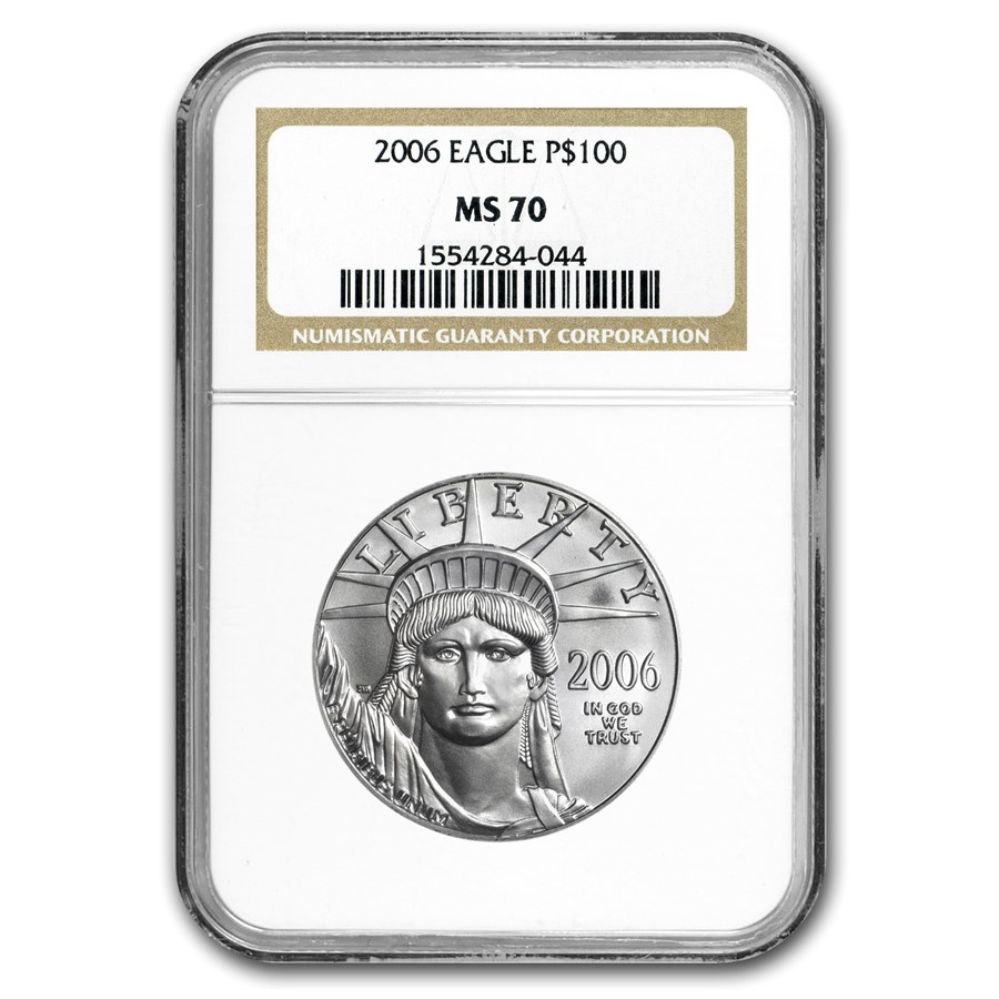 1 oz American Platinum Eagle MS-70 NGC (Random Year)