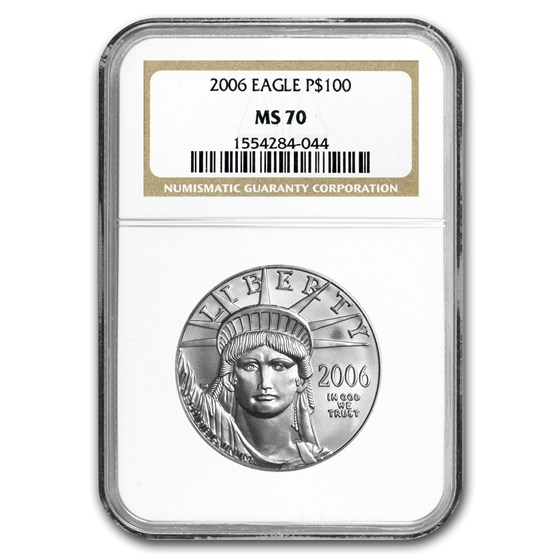 1 oz American Platinum Eagle MS-70 NGC (Random Year) 1 oz American Platinum Eagle MS-70 NGC (Random Year)