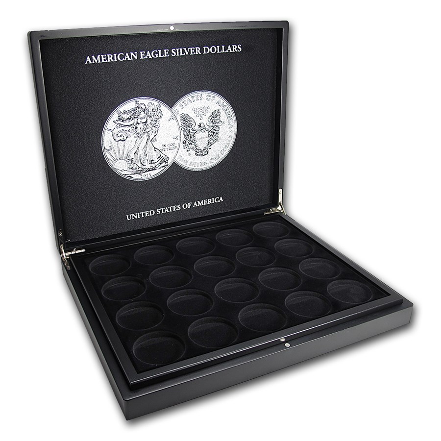 1 oz American Silver Eagle 40-Piece Black Presentation Box