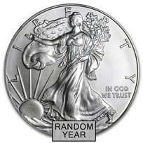 1 oz American Silver Eagle Coin BU (Random Year)