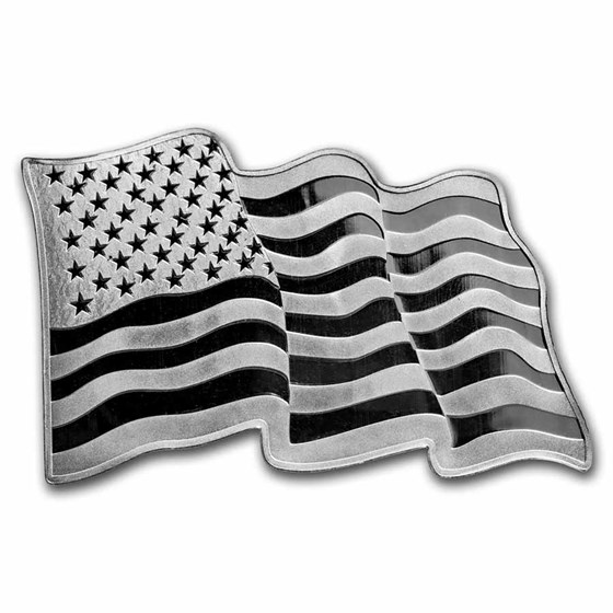 1 oz American Silver Flag - Sunshine Mint (Mint Mark SI) 1 oz American Silver Flag - Sunshine Mint (Mint Mark SI)