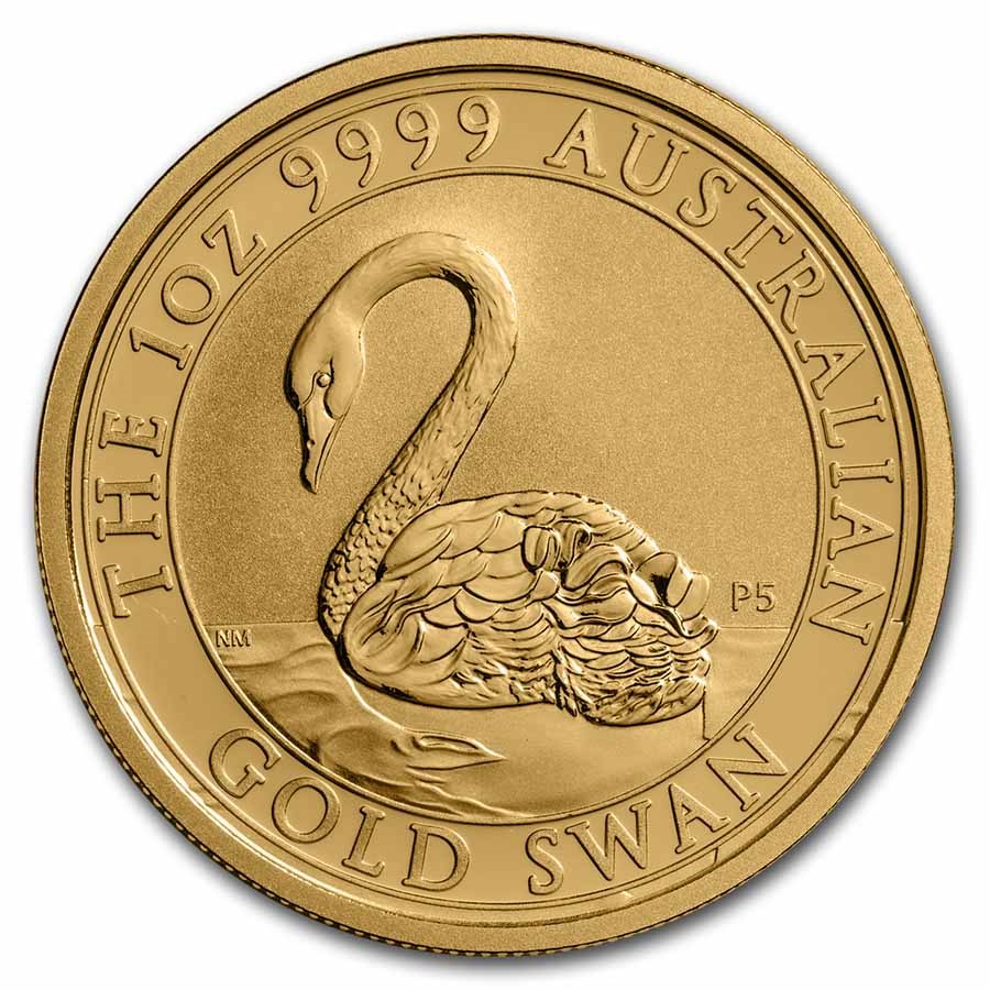 1 oz Australian Gold Swan BU (Random Year)