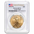 1 oz Burnished American Gold Eagle MS-70 PCGS (Random Year)