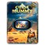 1 oz Cast-Poured Silver Bar Colorized - Curse of the Mummy (COA)