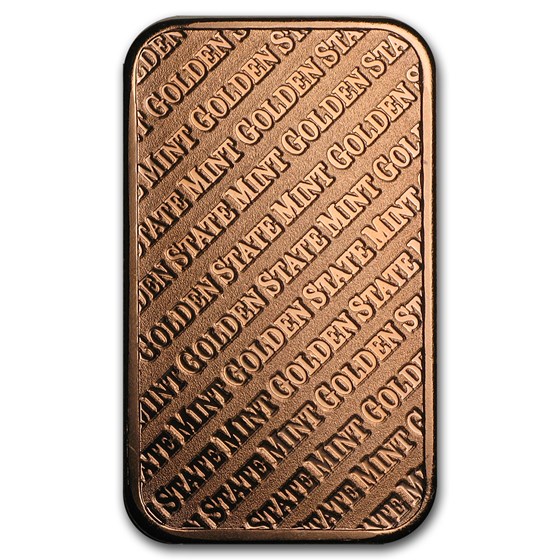 Buy 1 oz Copper Bar Golden State Mint APMEX