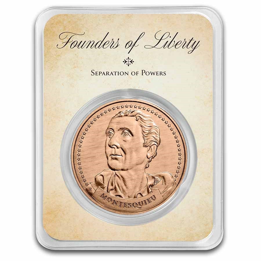 1 oz Copper in TEP - Founders: Montesquieu | Separation of Powers
