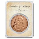 1 oz Copper in TEP - Founders of Liberty: Franklin | Free Speech 1 oz Copper in TEP - Founders of Liberty: Franklin | Free Speech