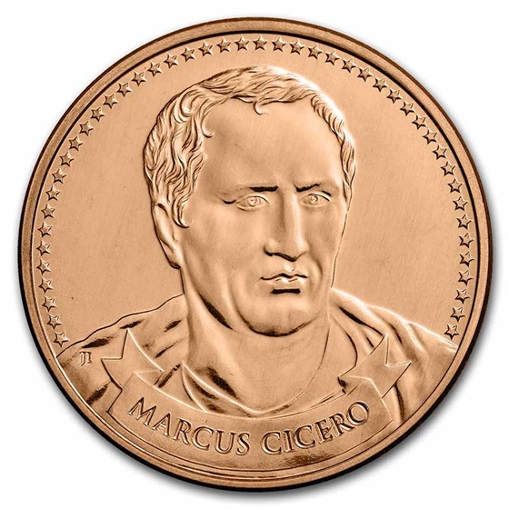 1 oz Copper Rnd - Founders of Liberty: Cicero | Keep & Bear Arms 1 oz Copper Rnd - Founders of Liberty: Cicero | Keep & Bear Arms