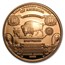 1 oz Copper Round - $10 Bison Banknote Replica