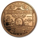 1 oz Copper Round - $2.00 Washington Banknote Replica