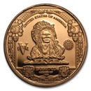 1 oz Copper Round - $5.00 Indian Chief Banknote Replica