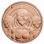 1 oz Copper Round - Aliens "I Believe" UFO