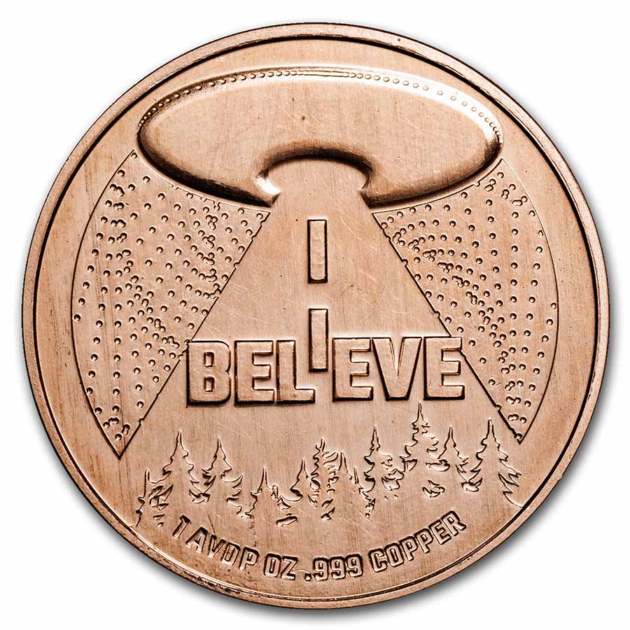 Buy 1 oz Copper Round - Aliens 