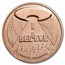 1 oz Copper Round - Aliens "I Believe" UFO