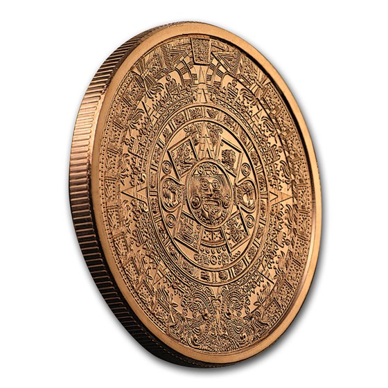 Buy 1 oz Copper Round - Aztec Calendar | APMEX