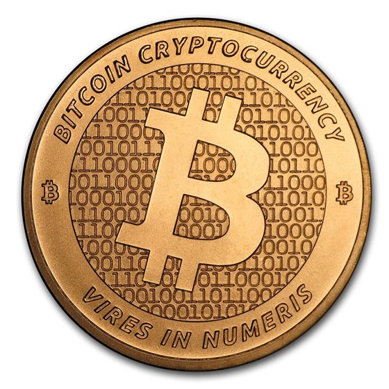 1 oz Copper Round - Bitcoin 1 oz Copper Round - Bitcoin