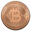 1 oz Copper Round - Bitcoin