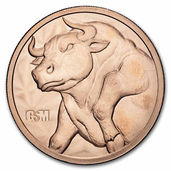 1 oz Copper Round - Bull & Bear