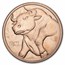 1 oz Copper Round - Bull & Bear