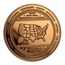 1 oz Copper Round - Cannabis (Ahead of the Curve)